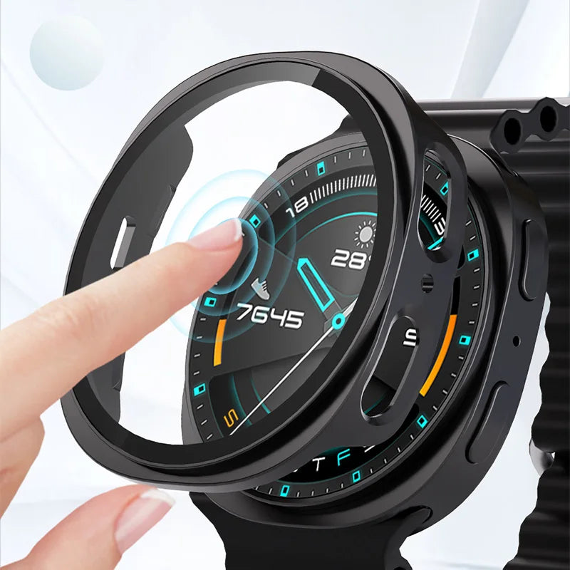 Tempered Glass+Case for Samsung Galaxy Watch 8 accessories All-around hard PC Bumper Frame Screen Protector 40MM 44MM Cover