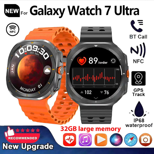 2025New Galaxy Watch 7 Ultra Smart Watch 32GB Memory GPS NFC Men Ms. 1.5"HD AMOLED Screen Fitness Tracker Health Smart Bracelet