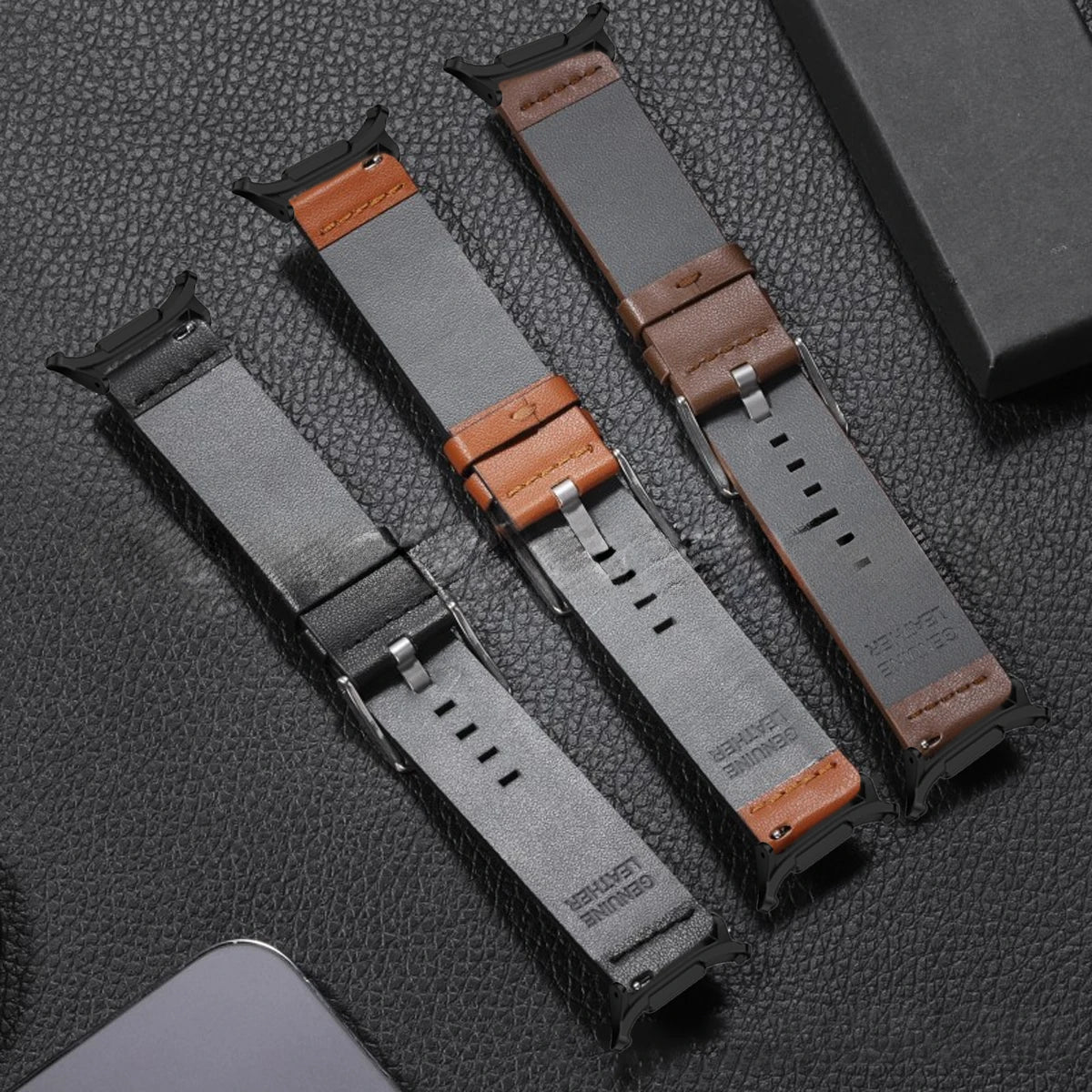 Leather Strap for Samsung Galaxy Watch 7 Ultra 47mm Business Band Bracelet for Galaxy Watch Ultra 47mm No Gaps Wristband Correa