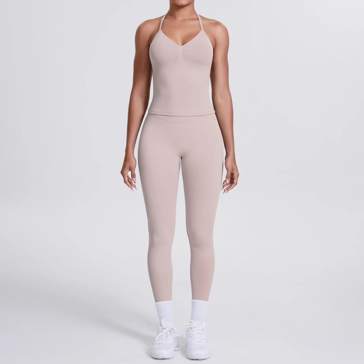 2 Piece Yoga Clothes Women Tracksuit Athletic Wear Pilates Fitness Suit Gym Workout Push Up Clothes Sports Bra Leggings Suit