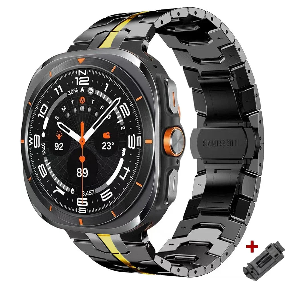 Titanium Band for Samsung Galaxy Watch Ultra 47mm Men Bracelet Luxury Metal Strap for samsung 7 ultra Galaxy Ultra 47MM Correa