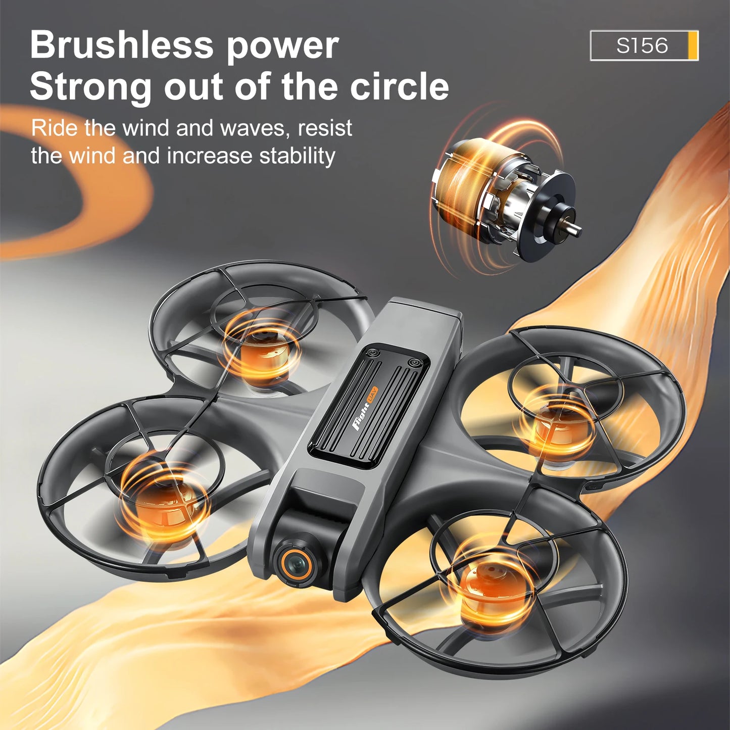 S156 Mini Drone 8K HD Aerial Photography Dual-Camera Dron With Screen Omnidirectional Brushless Motor Drone RC Toy Gift
