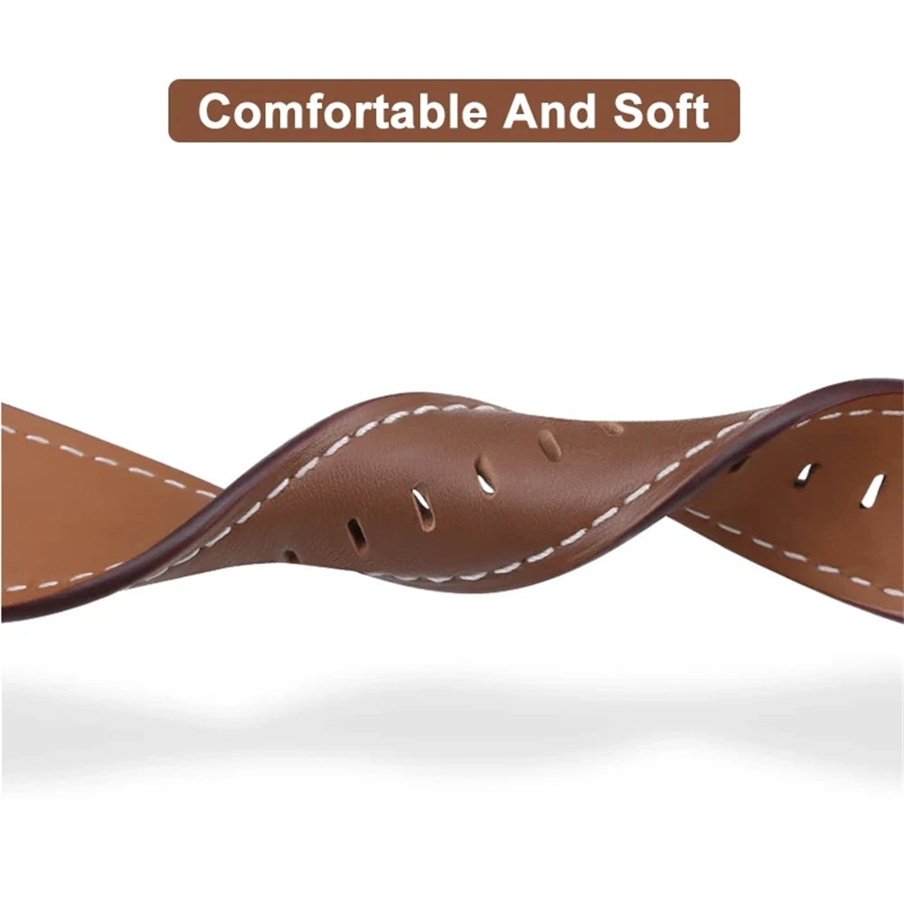 For Samsung Galaxy Watch Ultra 47mm Watch Straps Leather Wristband Galaxy Watch7 Ultra Watchband Bracelet Replacement Accessorie