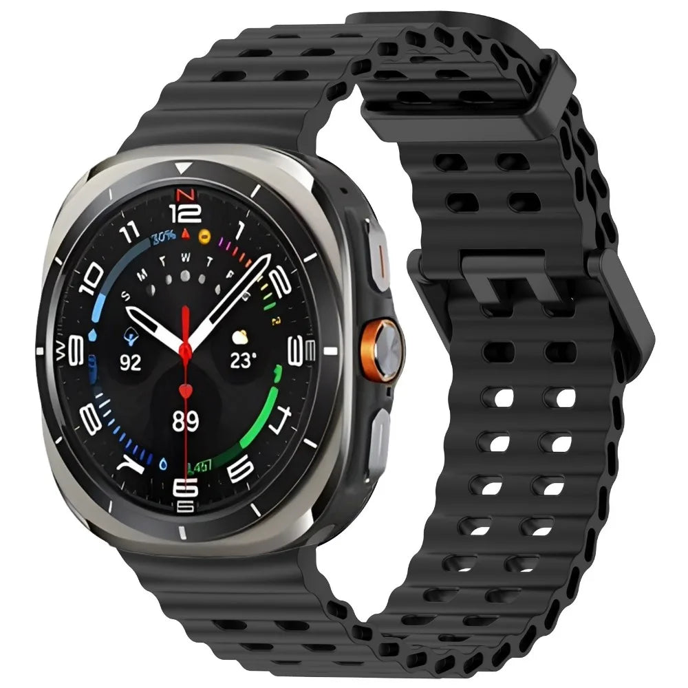 Ocean Silicone Band for Samsung Galaxy Watch 8-7 Ultra 47mm Original Wristband Correa for Samsung Galaxy Watch Ultra 47mm Strap