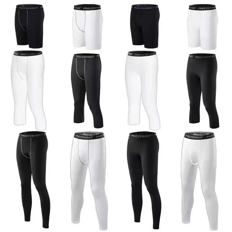 Mens Compression Pants Shaperwear Tights Cool Dry Leggings Sports Baselayer Running Athletic Workout Underwear Active Shorts