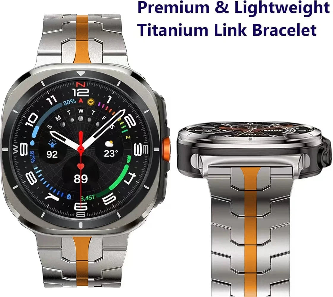 Titanium Band for Samsung Galaxy Watch Ultra 47mm Men Bracelet Luxury Metal Strap for samsung 7 ultra Galaxy Ultra 47MM Correa