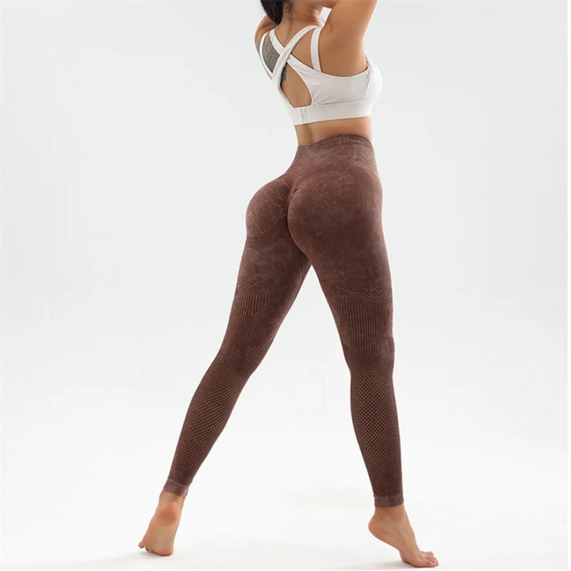 Women Leggings for Fitness Yoga Pants Seamless Sport Tights Scrunch Butt Gym Pantalones Workou High Waist Elastic
