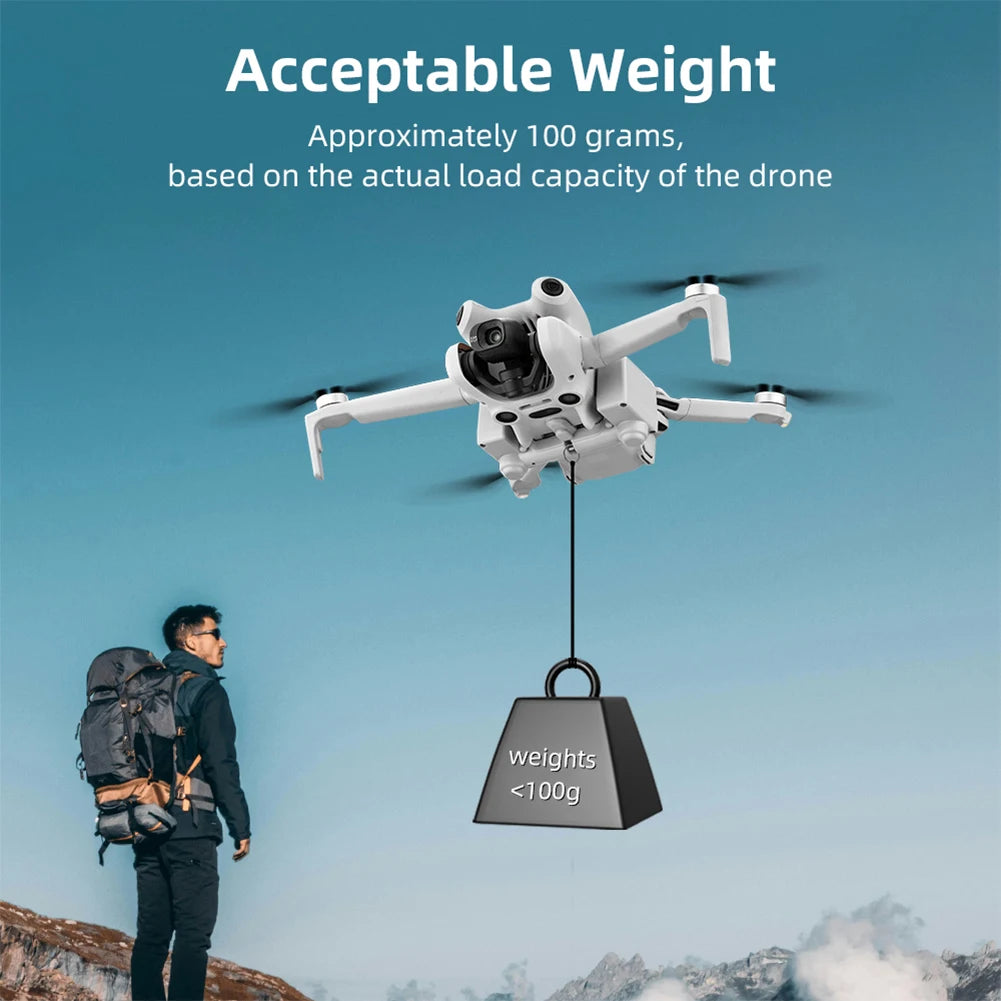 Drone Thrower Fishing Wedding Drone Air Drop Device Drone Air Drop Thrower System for DJI Mini 4 Pro Drone Accessories