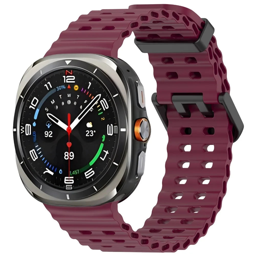 Ocean Silicone Band for Samsung Galaxy Watch 8-7 Ultra 47mm Original Wristband Correa for Samsung Galaxy Watch Ultra 47mm Strap