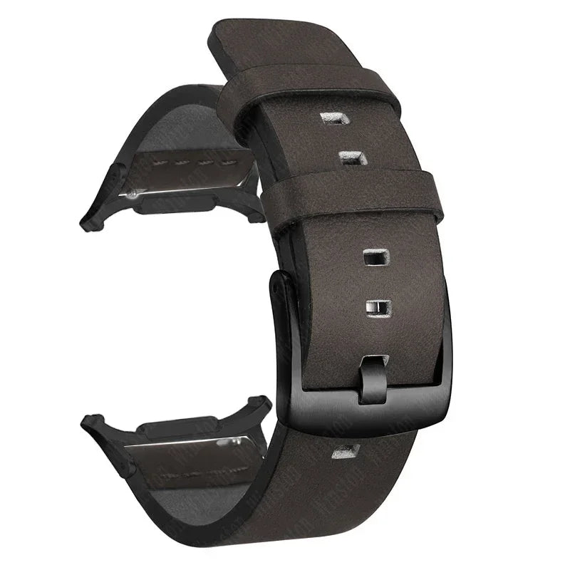 Leather Strap for Samsung Galaxy Watch 7 Ultra 47mm Business Band Bracelet for Galaxy Watch Ultra 47mm No Gaps Wristband Correa