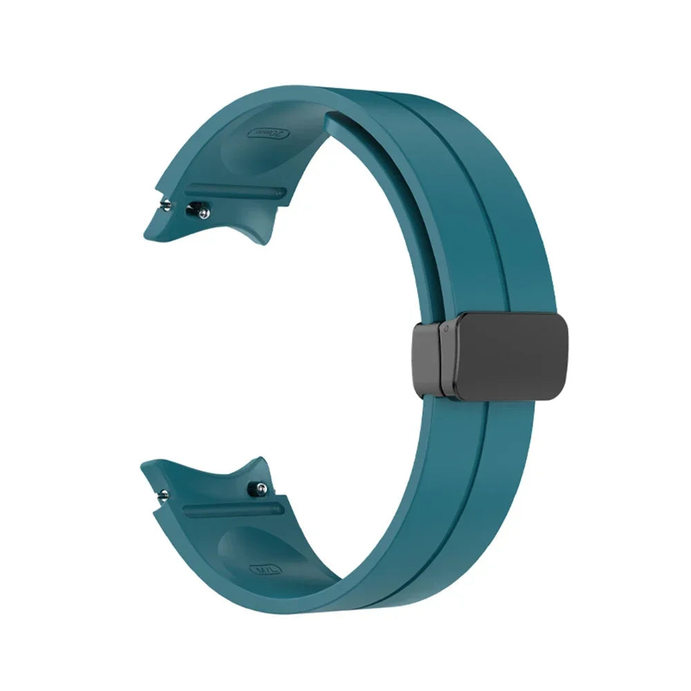 Silicone Magnetic Buckle Strap For Samsung Galaxy Watch 7 FE 5 Pro 40/44mm 45mm Band Watch 6 Classic 43 47mm Sport Watchband