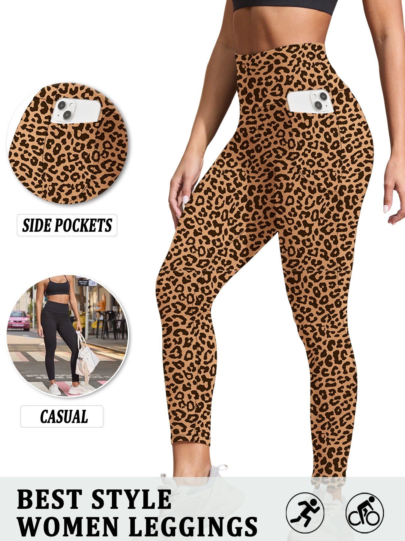 High Waisted Absorbent Leggings with Pocket