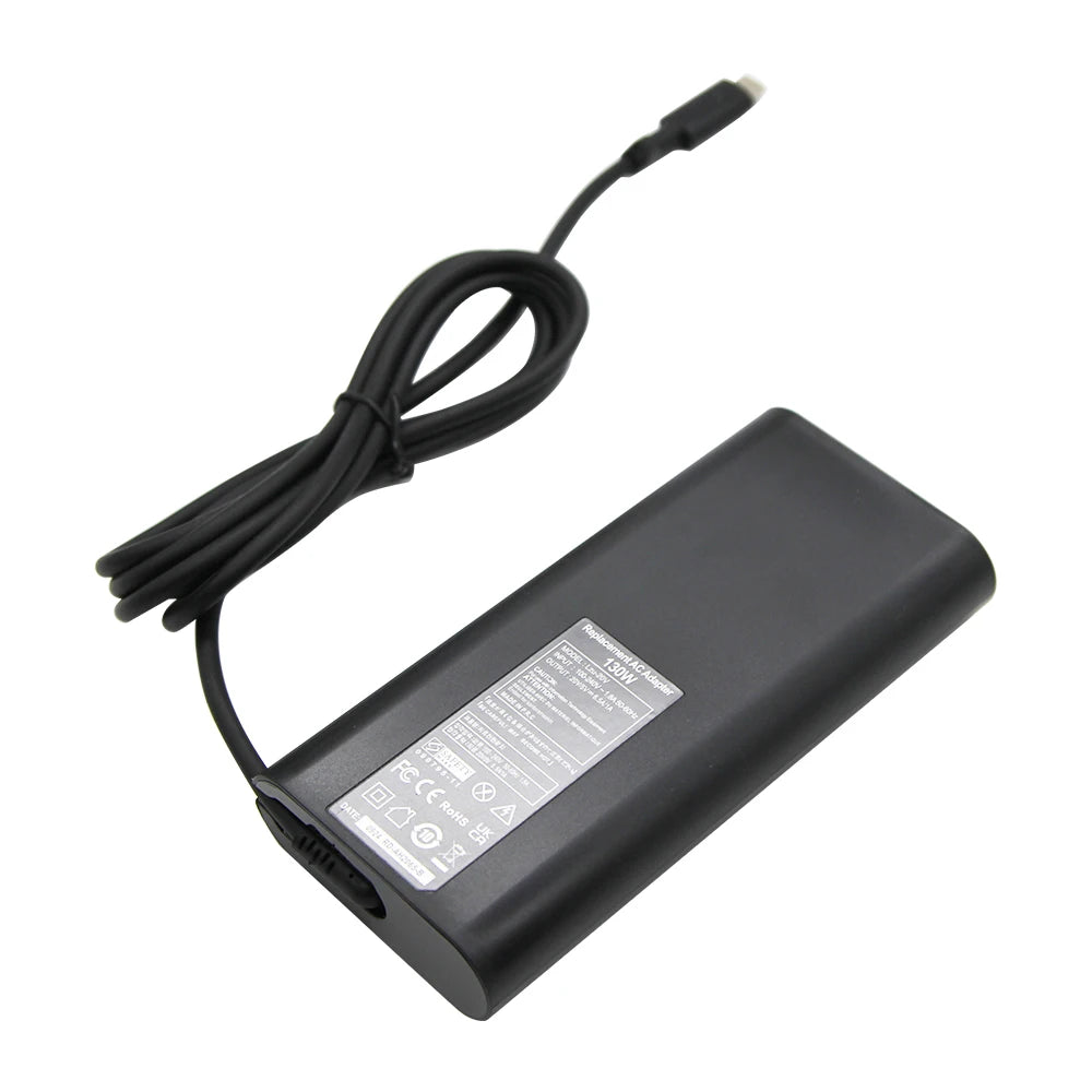 FTEWUM AC Laptop Charger 20V 6.5A 130W USB C Type-C Adapter For Dell XPS 15 9570 9575 DA130PM170 HA130PM170 HA130PM130