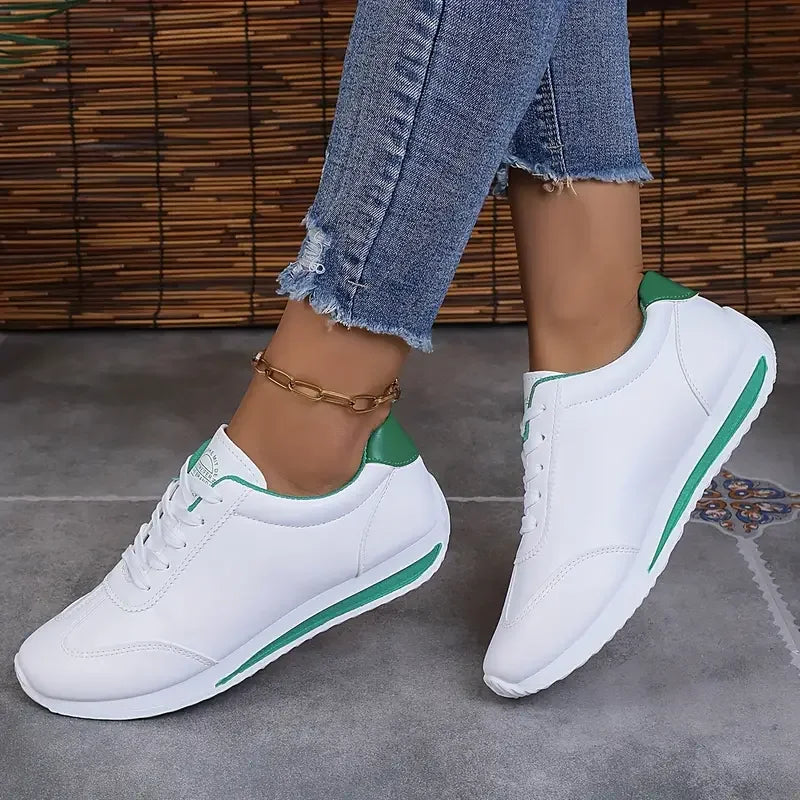 Roman Luxury Designer Women's Sneaker – Contemporary Low-Heel Silhouette, Premium Fashion Finish, and Engineered Comfort for Autumn Styling and Active Wear