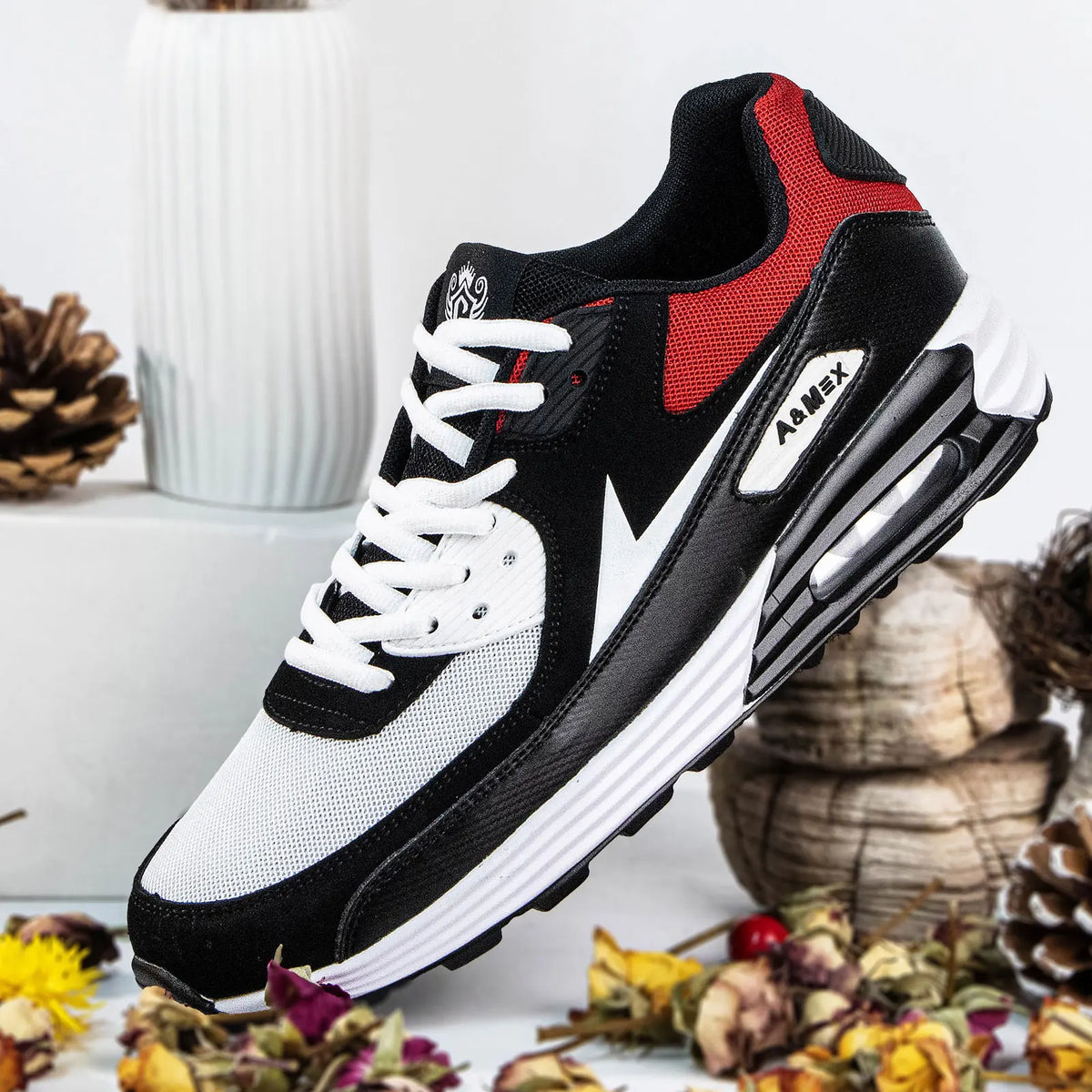 Men's Performance Air-Cushion Running Sneakers – Breathable Athletic Sneakers for Training, Tennis, and Basketball