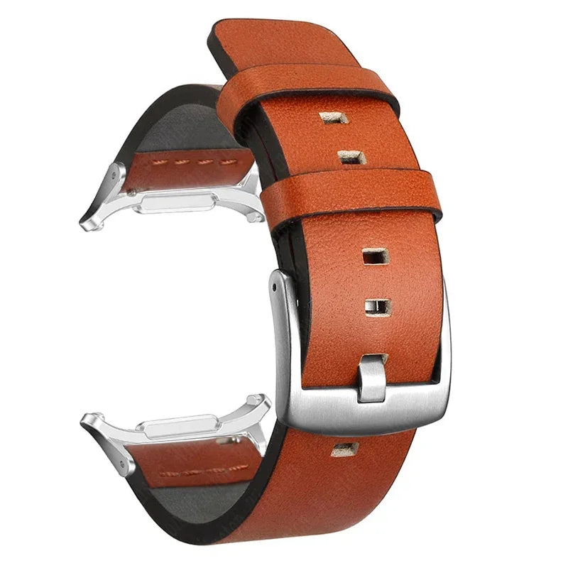 Leather Strap for Samsung Galaxy Watch 7 Ultra 47mm Business Band Bracelet for Galaxy Watch Ultra 47mm No Gaps Wristband Correa