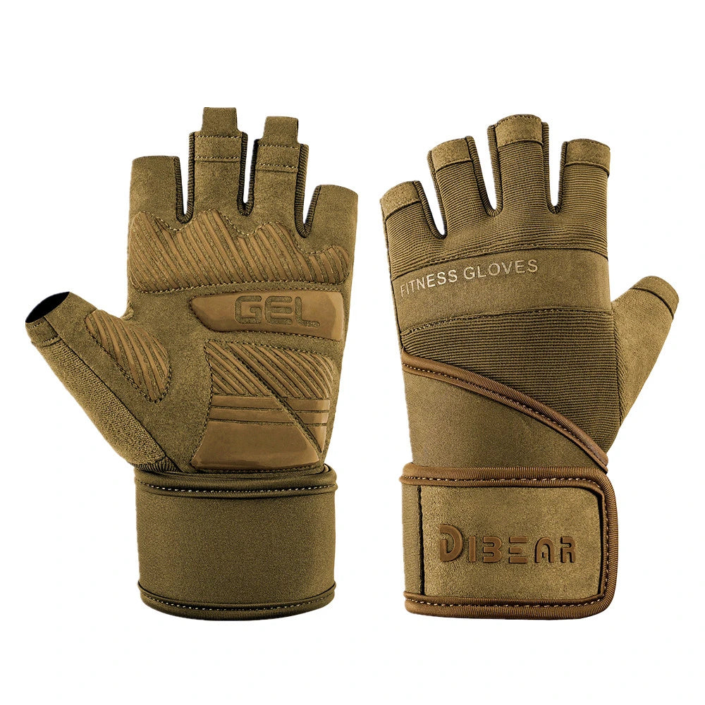 Gym Gloves Bodybuilding Powerlifting Dumbbell Pull Ups Home Workout Training Fitness Gloves For Man Gym