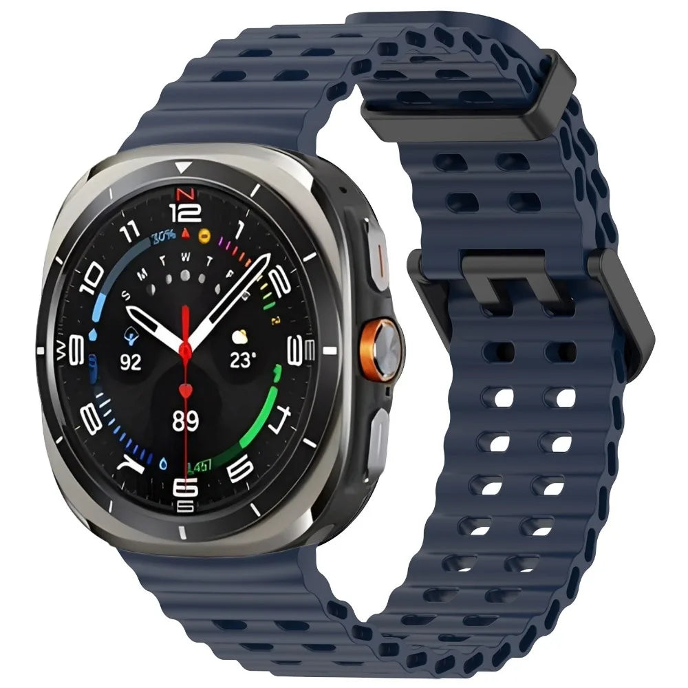 Ocean Silicone Band for Samsung Galaxy Watch 8-7 Ultra 47mm Original Wristband Correa for Samsung Galaxy Watch Ultra 47mm Strap