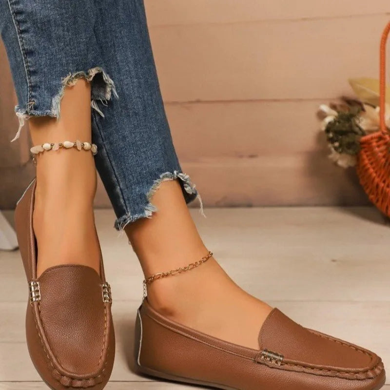 Women Casual Shoes 2026 New Spring and Autumn Flat Loafers Shoes Women Fashion Non-slip