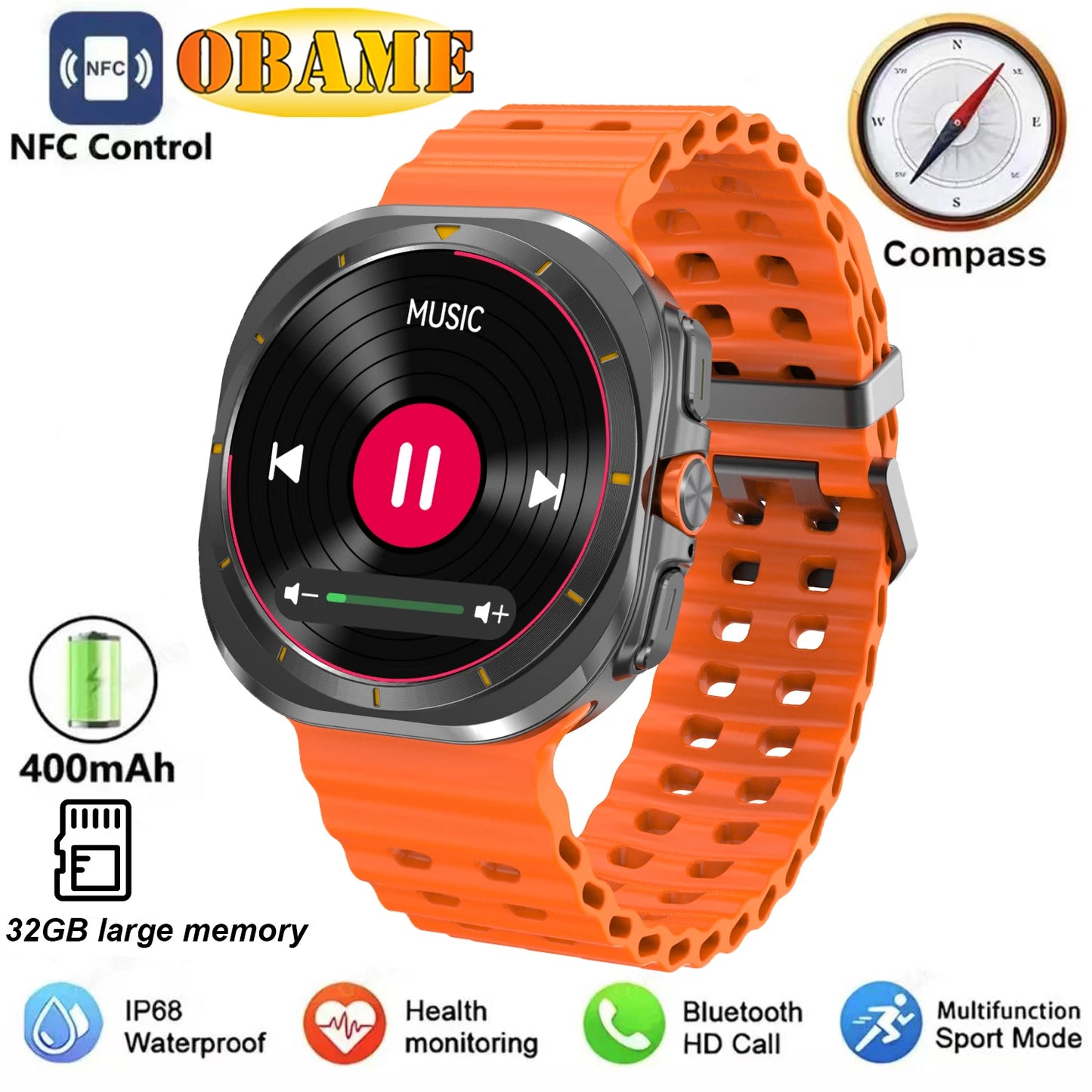 2025New Galaxy Watch 7 Ultra Smart Watch 32GB Memory GPS NFC Men Ms. 1.5"HD AMOLED Screen Fitness Tracker Health Smart Bracelet