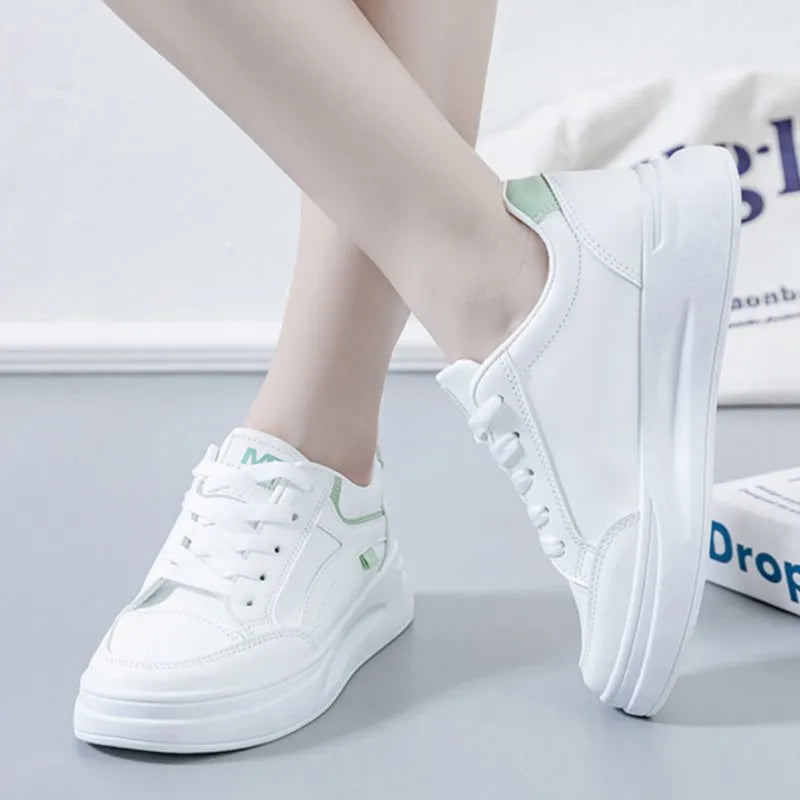 Contemporary Women's Lace-Up Sneaker – Fashion-Forward Silhouette, Premium Comfort Construction, and Versatile Styling for Daily Casual Wear