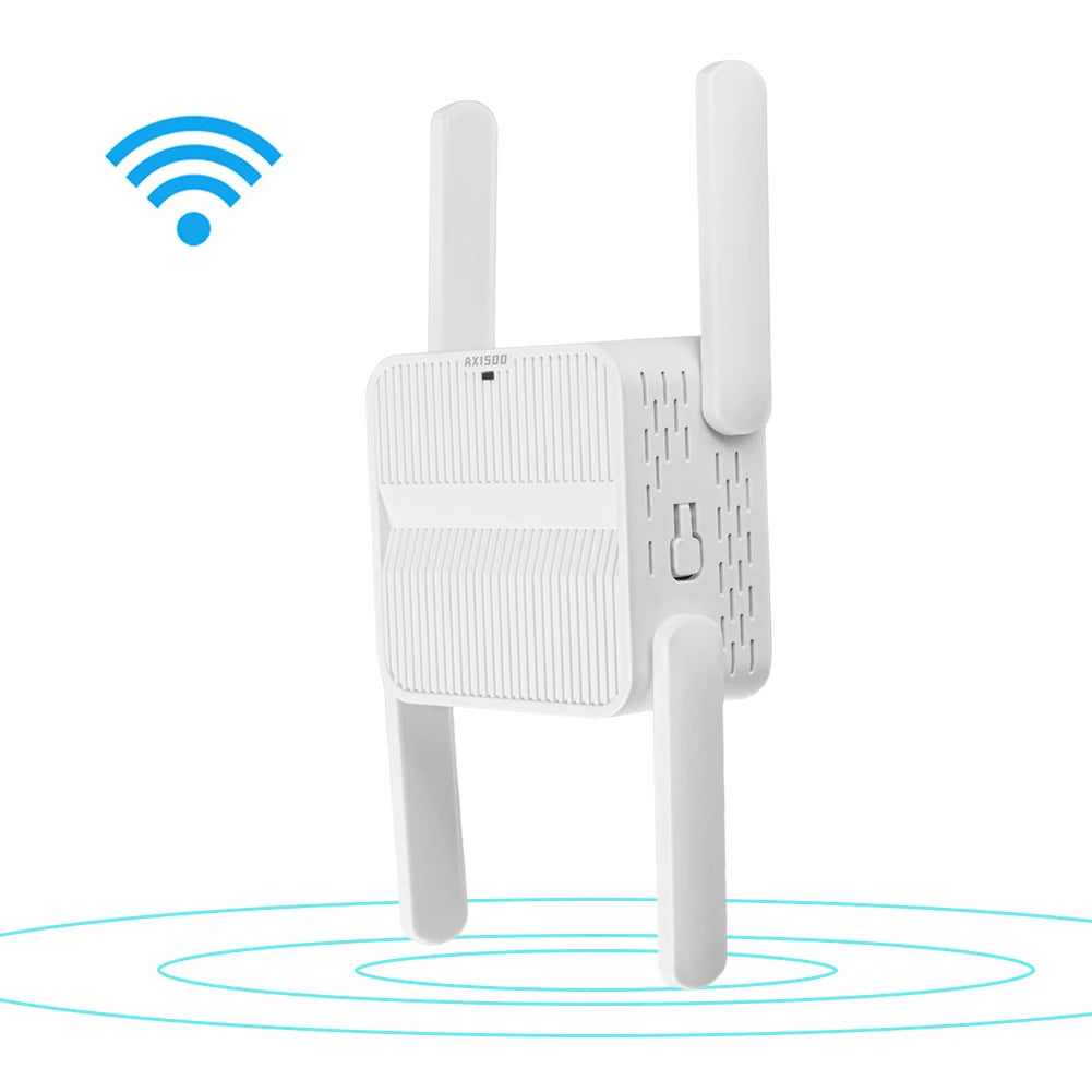 WiFi 6 Repeater Extender 1500Mbps WiFi 6 Range Extender Dual Band 2.4G/5GHz Wi-Fi Booster with Ethernet Port Long Range Amplifer