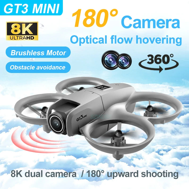 GT3 RC Drone 8K 5G Professional HD Aerial Photography Obstacle Avoidance Remote Control Aircraft Dual Camera Quadcopter Toy