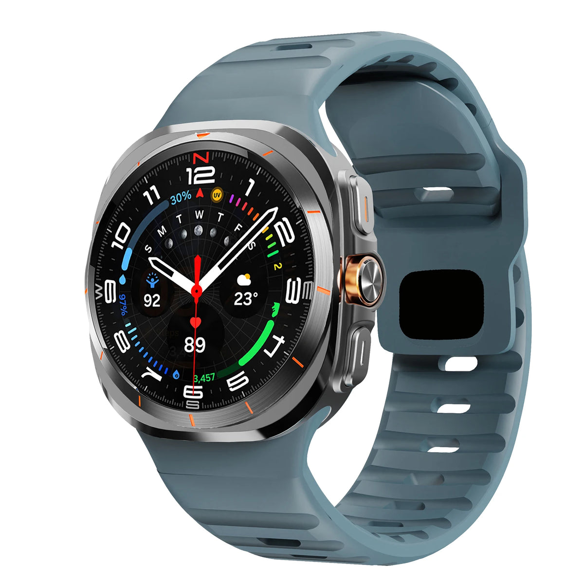 Sport Silicone For Samsung Galaxy Watch 7 Ultra Strap 47mm Accessories correa Bracelet For Samsung Galaxy Watch ultra band 47 mm