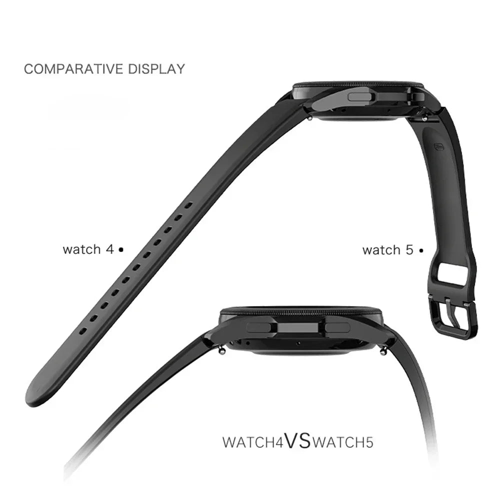 Silicone Magnetic Buckle Strap For Samsung Galaxy Watch 7 FE 5 Pro 40/44mm 45mm Band Watch 6 Classic 43 47mm Sport Watchband