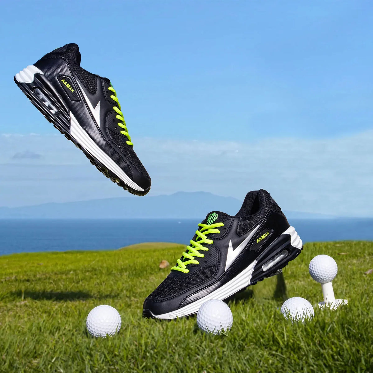 Men's Performance Air-Cushion Running Sneakers – Breathable Athletic Sneakers for Training, Tennis, and Basketball