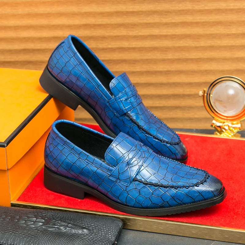 Classic Men's Casual Driving Loafers – Comfortable, Fashionable Moccasins in Leather for Business, and Weddings