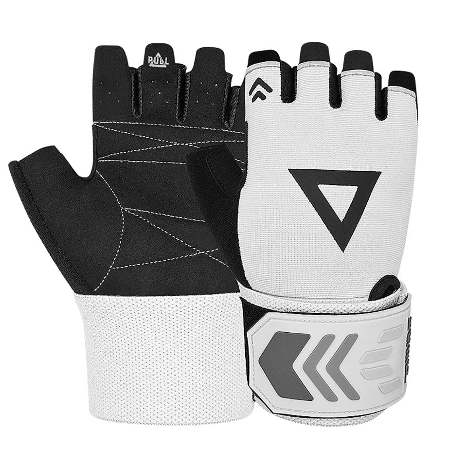 AOLIKES Workout Gloves for Men,Weight Lifting with Wrist Wrap Support,Full Palm Protection&Extra Grips for Weightlifting