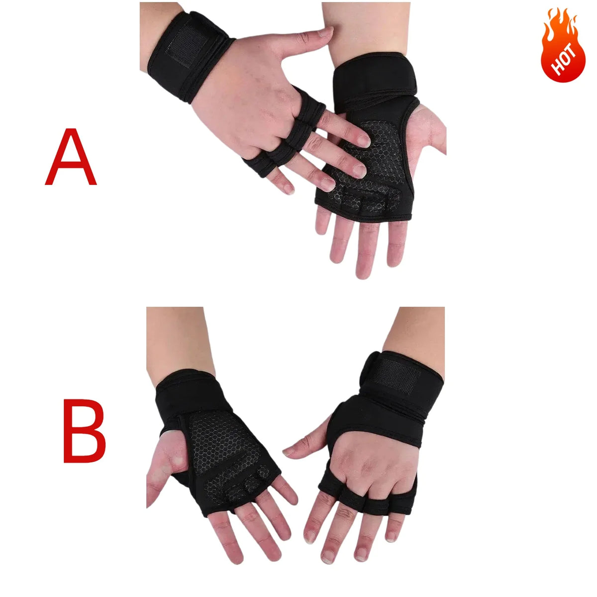 Training Sport Gloves for Men Women Workout Gloves Fitness Body Building Weightlifting Gym Hand Wrist Palm Protector Gloves