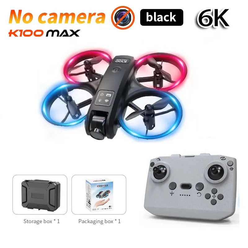 8K HD K100 MAX UAV Toy GPS Drones Large Screen Camera 5KM Range HD Dual Cameras Obstacle Avoidance Photography Quadcopter Gifts