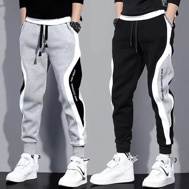 2025 Men's Athletic Trainning Joggers Casual Loose Fit Sweatpants Spring Fall Pants Elastic Waist Drawstring Trousers