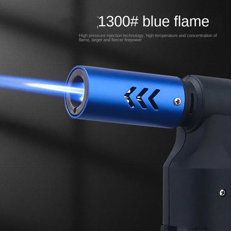 Spray Gun Torch Blue Flame Jet Gas Lighter Kitchen Cooking Smoking Accessories Windproof Turbo Jewelry Welding Cigar Lighters