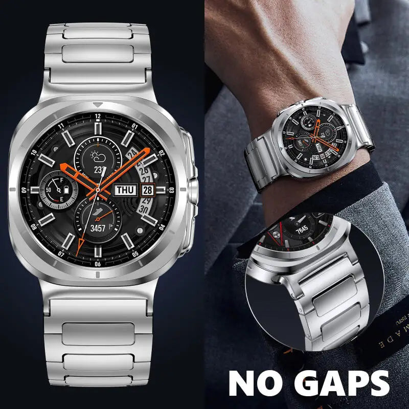 Stainless Steel Strap For Samsung Galaxy Watch Ultra 47mm No Gaps Replacement Bracelet For Samsung Galaxy Watch 7 Ultra 47mm