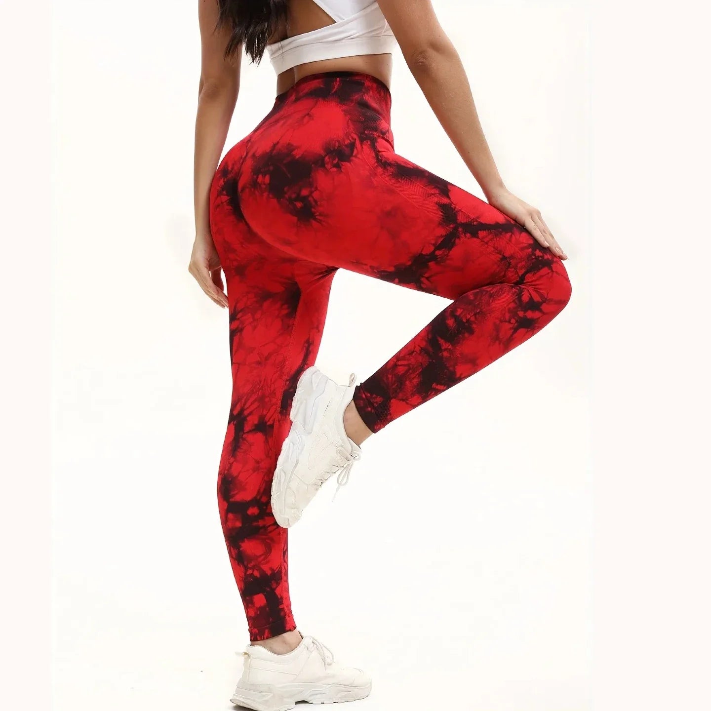 Women’s Seamless Tie-Dye High Waisted Hip Lifting Leggings, Comfortable Fit The Gym or Home