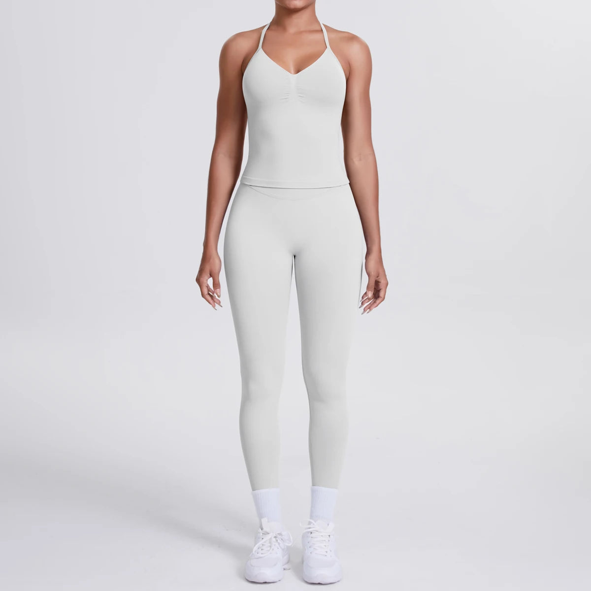 2 Piece Yoga Clothes Women Tracksuit Athletic Wear Pilates Fitness Suit Gym Workout Push Up Clothes Sports Bra Leggings Suit