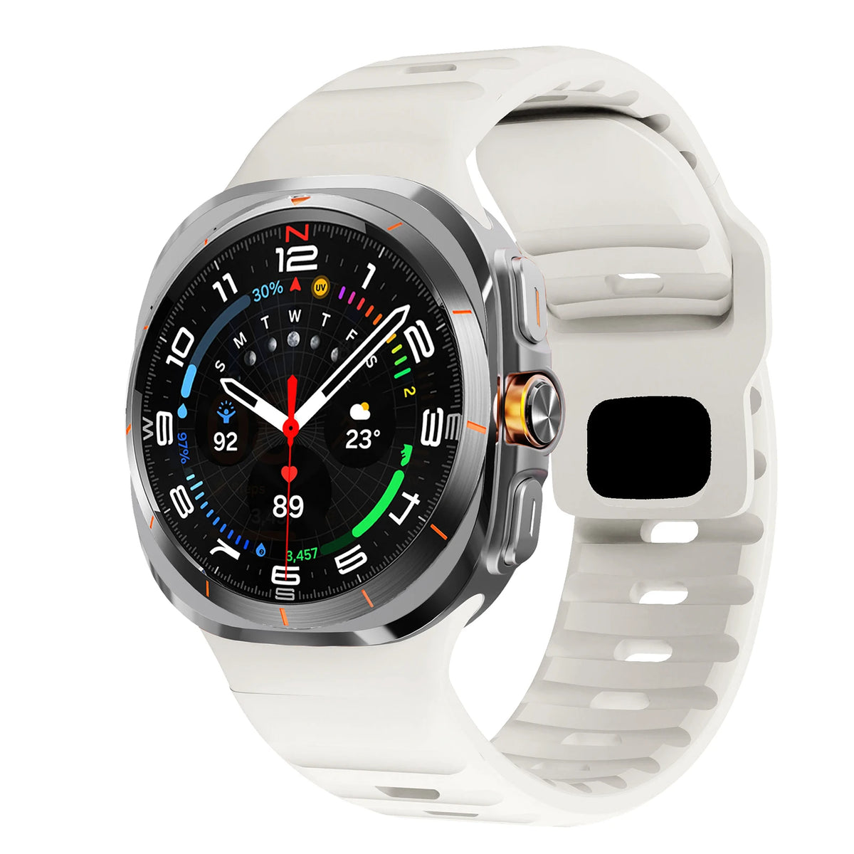 Sport Silicone For Samsung Galaxy Watch 7 Ultra Strap 47mm Accessories correa Bracelet For Samsung Galaxy Watch ultra band 47 mm