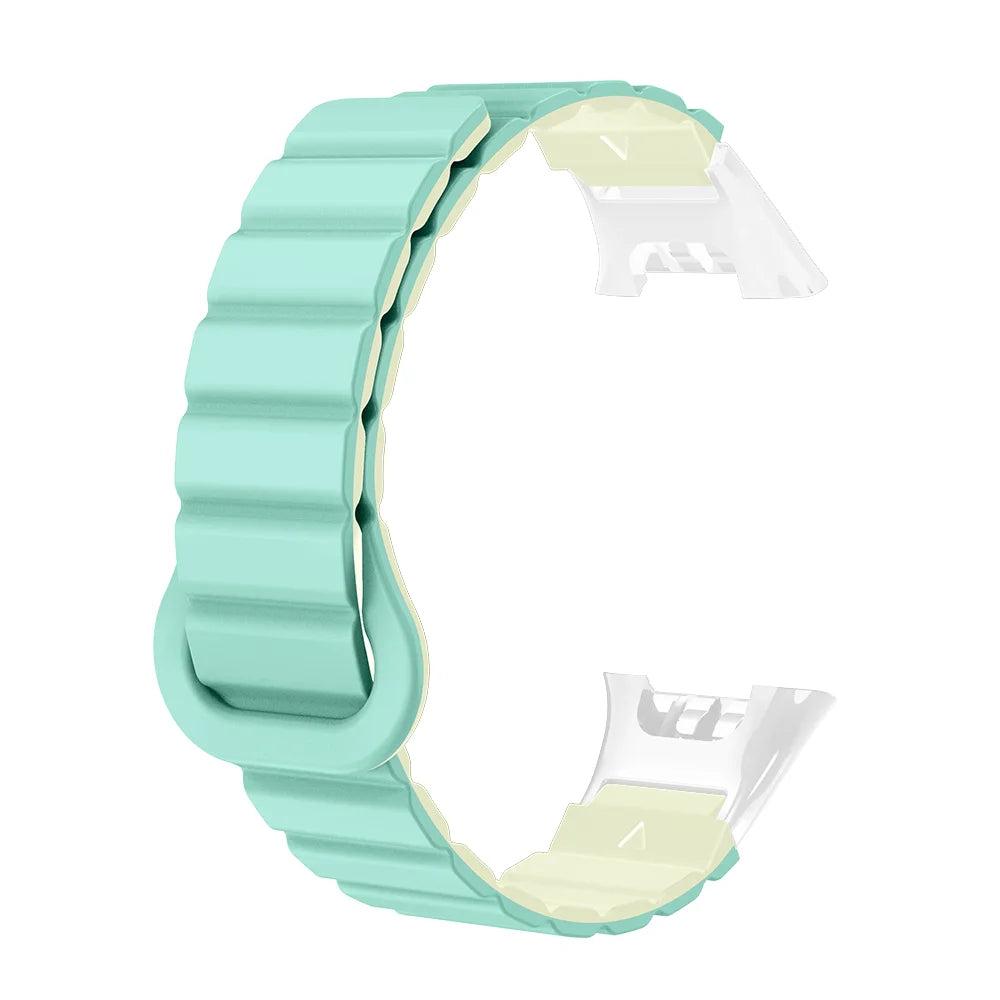 Watch Strap For XIaoMi Smart Watch Band 7 Pro Magnetic Silicone Soft Quick Release Lightweight Two-colors Head Clasp Man Woman