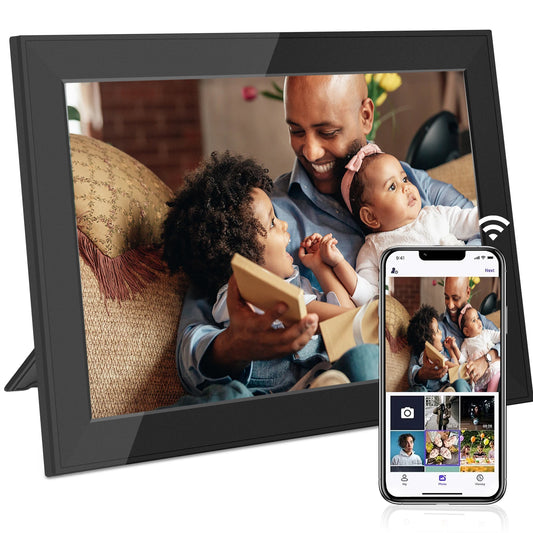 WiFi Digital Photo Frame 10.1 Inch Smart Digital Picture Frame with 1280x800 IPS HD Touch Screen Home Decoration for You Gift