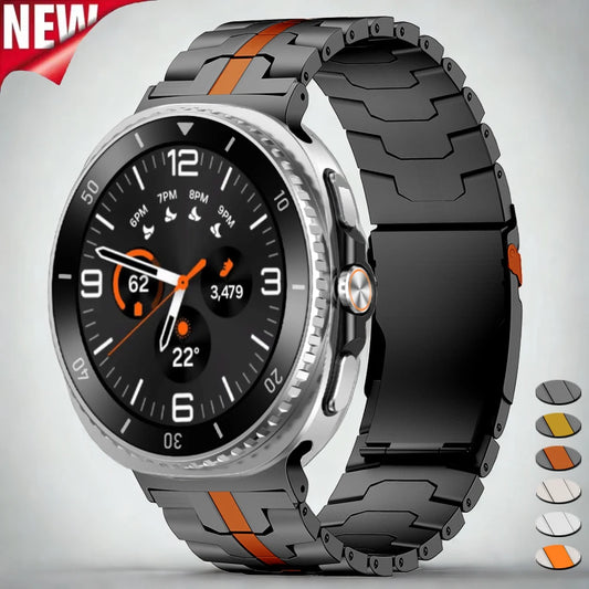 Black Titanium Band for Samsung Galaxy Watch 8 Classic 46mm 8 7 6 5 4 FE 44mm 40mm Bracelet for Galaxy Ultra 2025 Strap Bracelet