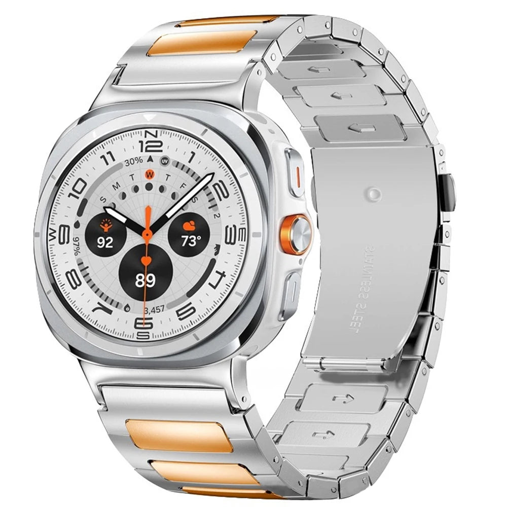 Stainless Steel Strap For Samsung Galaxy Watch Ultra 47mm No Gaps Replacement Bracelet For Samsung Galaxy Watch 7 Ultra 47mm