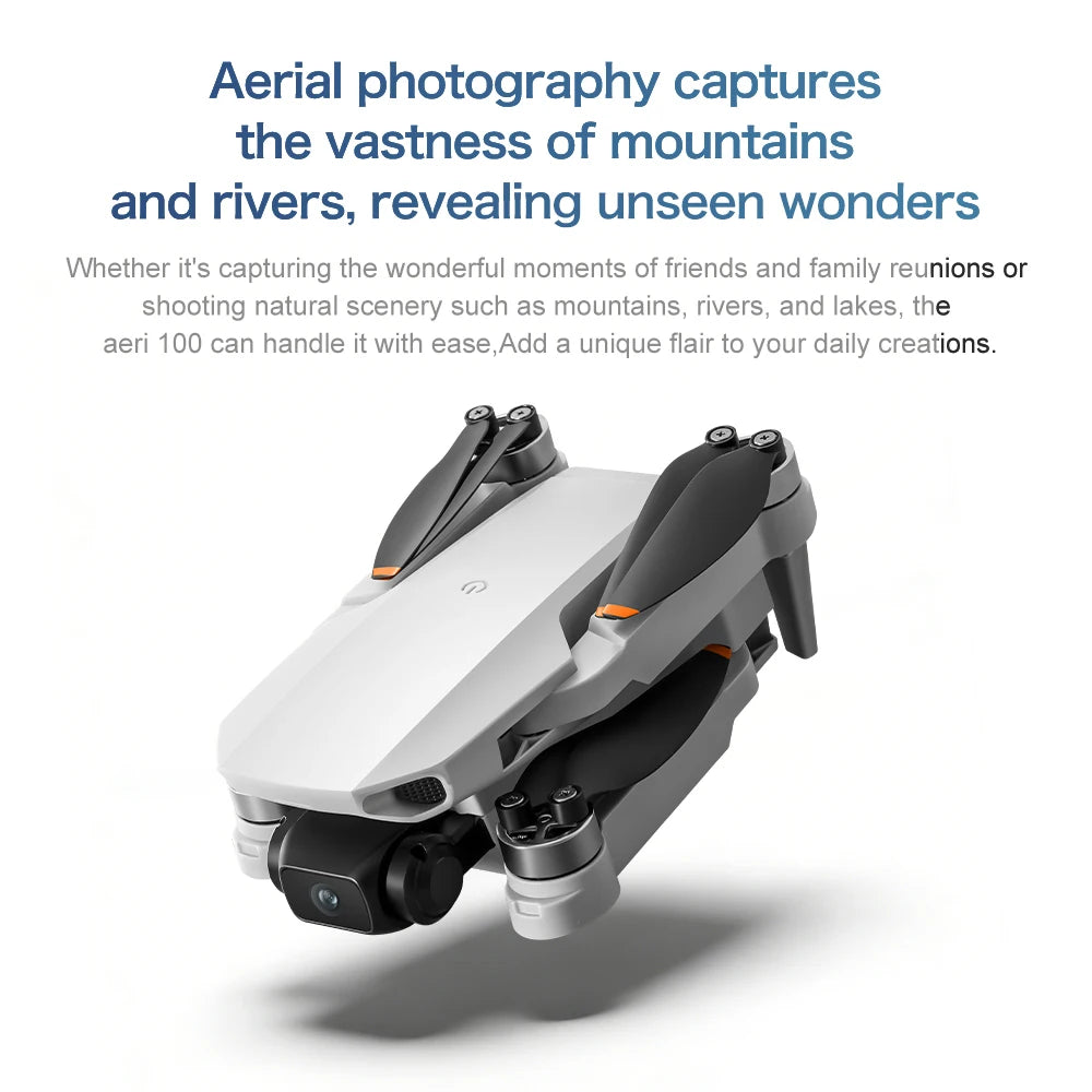 NEW Aeri100 VR Drone 8K 1080P HD Camera 1:1 Scale Aerodynamic Design Remote Control Brushless 360° Obstacle Avoidance Flying Toy