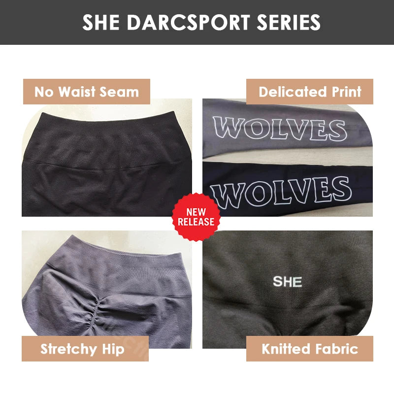 Darc Wolves Women Leggings Seamless Yoga Tights