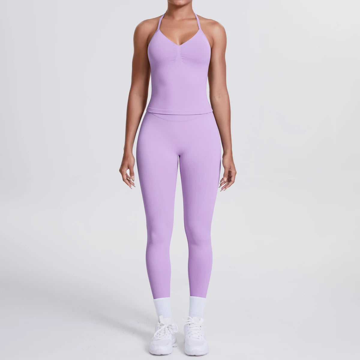 2 Piece Yoga Clothes Women Tracksuit Athletic Wear Pilates Fitness Suit Gym Workout Push Up Clothes Sports Bra Leggings Suit