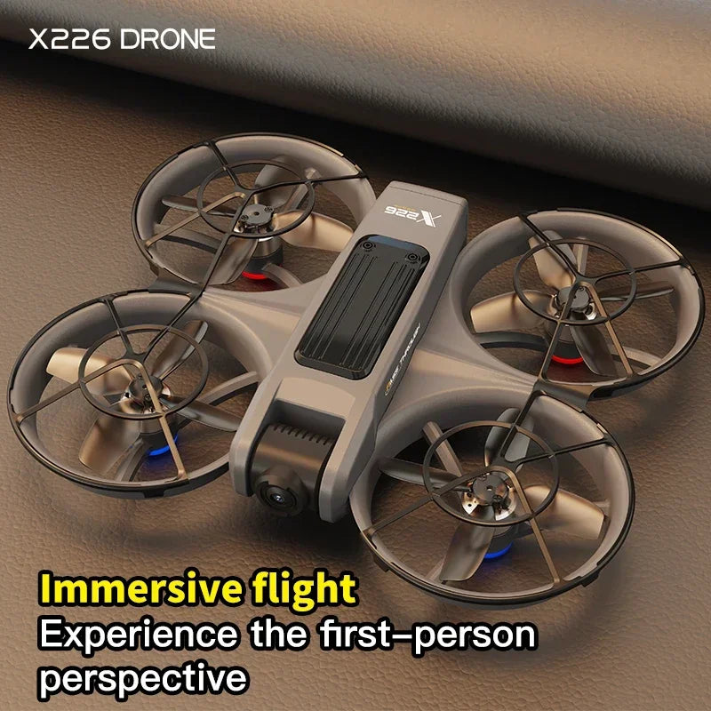 Drone X226/X226VR Drones 8K Profession HD Wide Angle Camera WiFi FPV RC Helicopter Large Screen Foldable Quadcopter