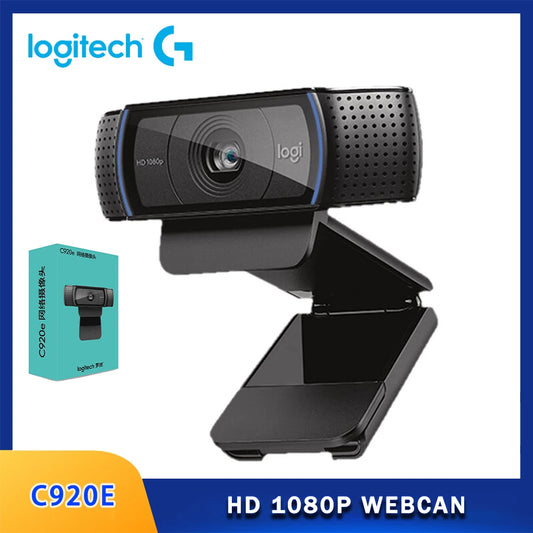 Logitech C920e C920 HD Smart 1080p Mic-Enabled Live Anchor Webcam For Desktop Laptop Office Meeting Video