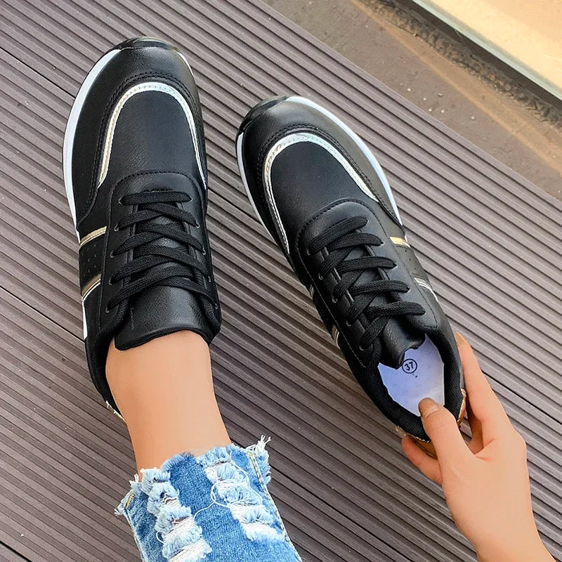 Women's White Wedge Sneakers Non Slip Comfortable Sports Sneakers for Women